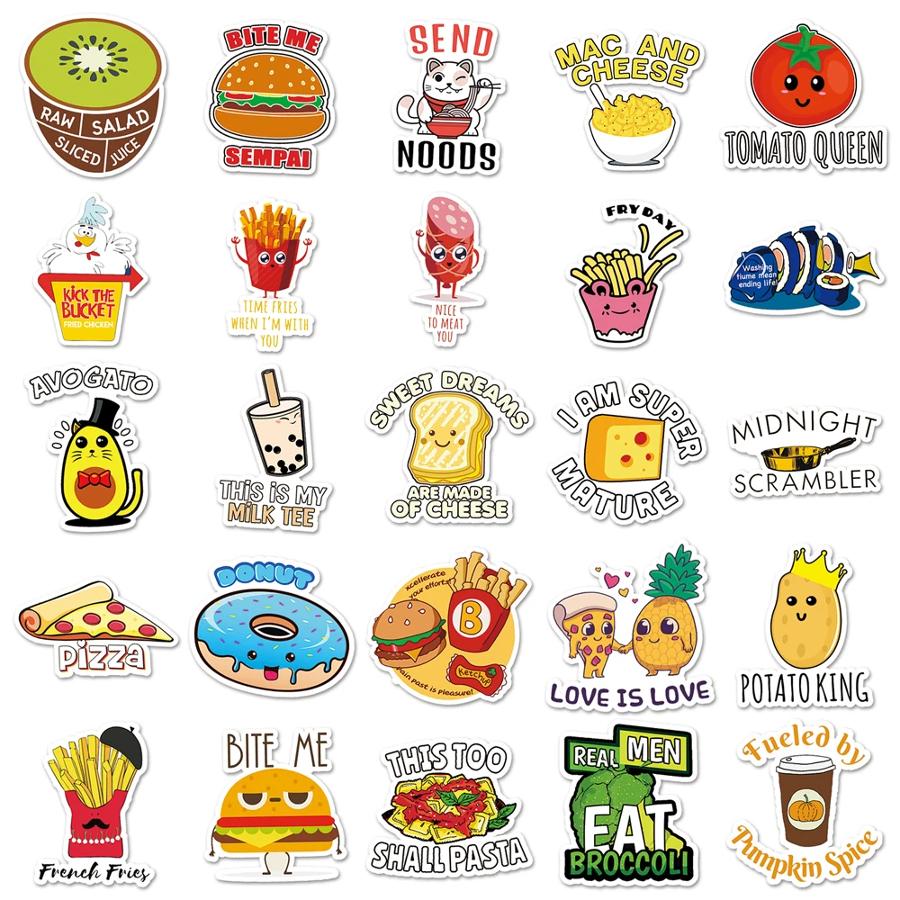 100Pcs 2023New Small Fresh Arabesques RC INS Sticker Cartoon Waterproof PVC Car Sticker