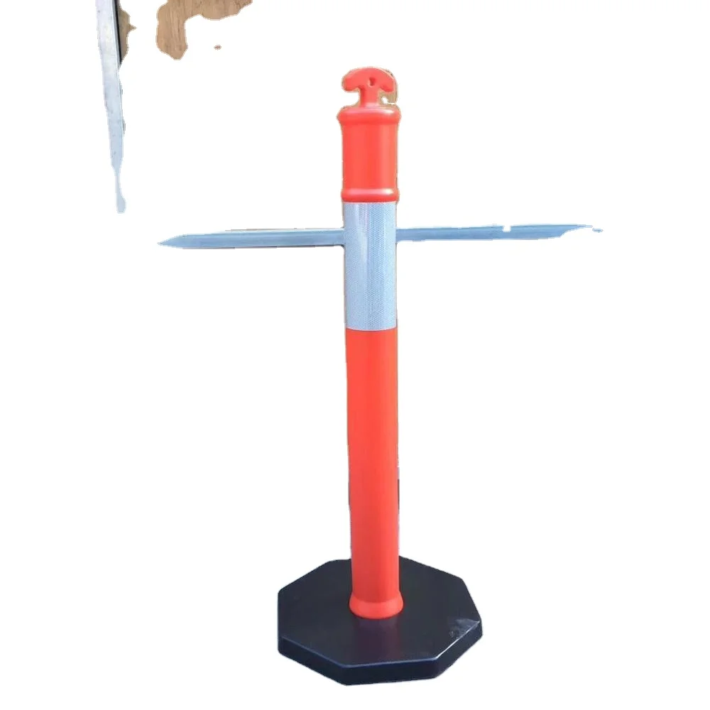 Movable Plastic Chain Link T top Bollards Barrier Post