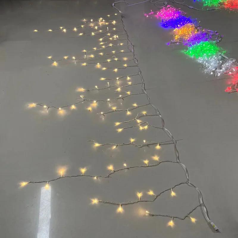 EAC Exported 3x0.6m Indoor Outdoor Falling Icicle LED Icicle Lights Connect Up to 30 meters