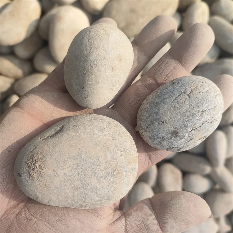 wholesale price natural grey granite cobblestone crush gravel stone pebble stones gravel rock for Decorative the bottom of the