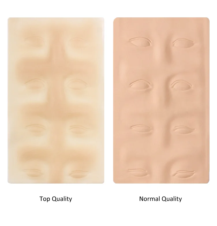 Easy Coloring Silicone Eyebrow And Eyeliner Practice Skin For Permanent Makeup Tattoo
