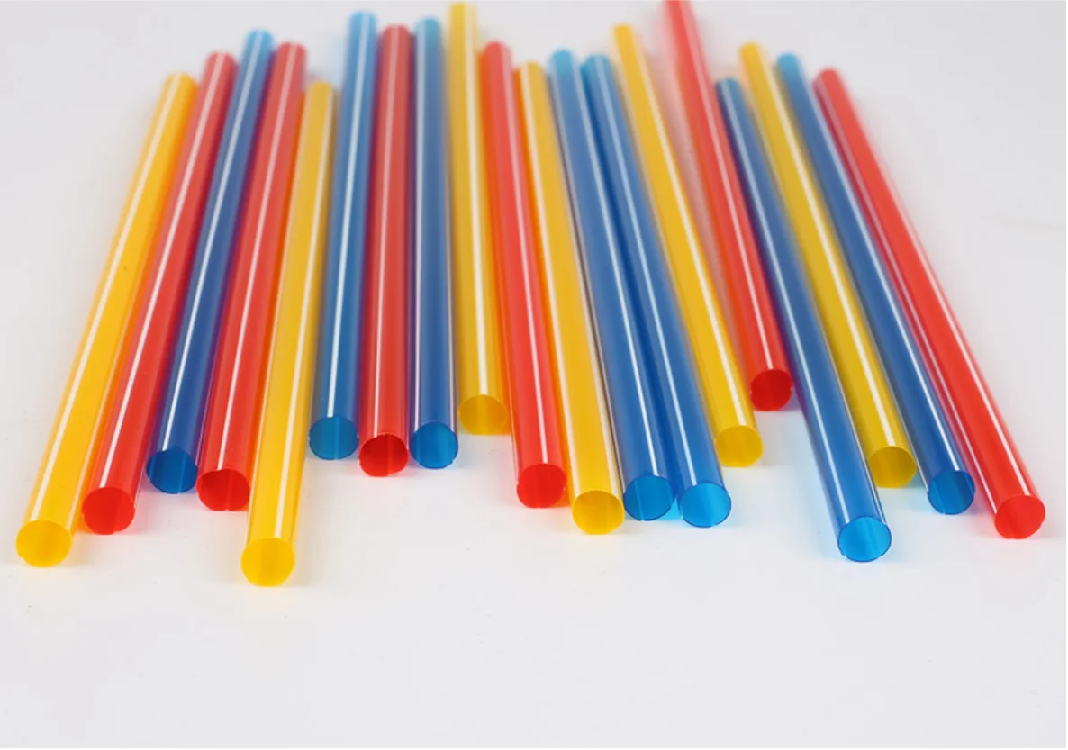 Amazon Hot Sale High Quality Multi Colored PP Plastic Drinking Straw Free Sample OEM