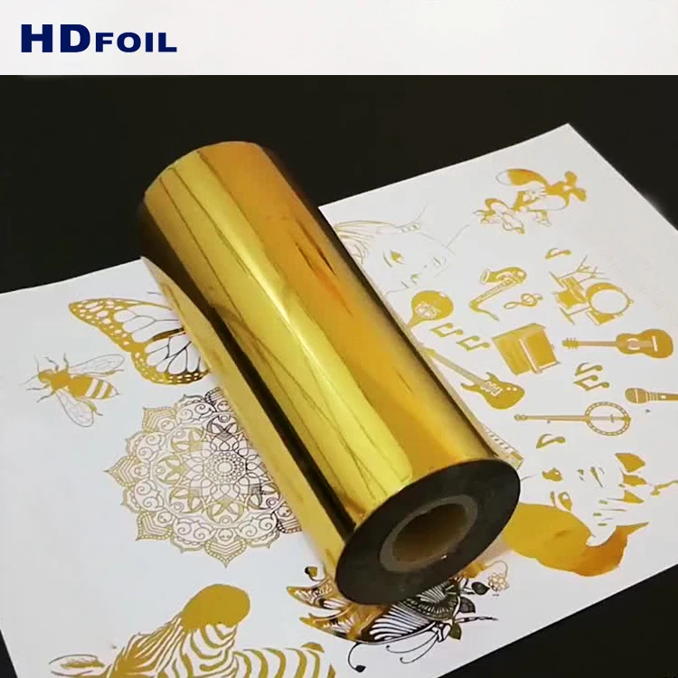 Diy Toner Reactive Foil Gold Hot Stamping Foil for Digital printer
