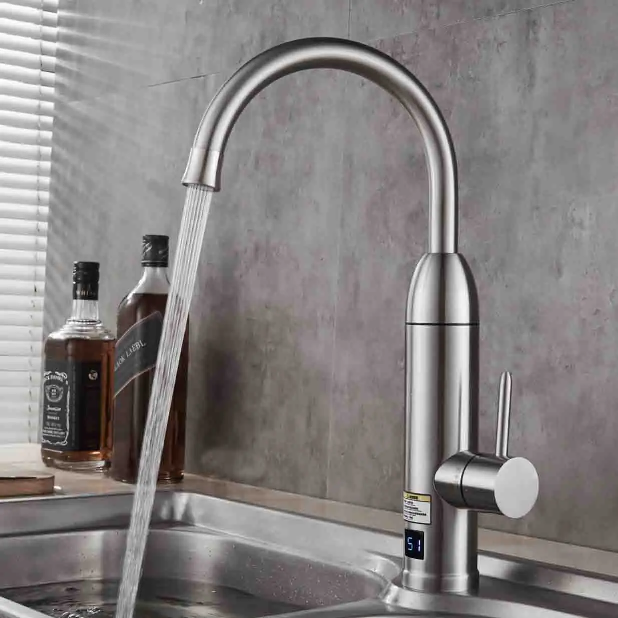 Instant Electric Water Heaters Led Display Heating Instant Hot And Cold Water Tap Instant Electric Water Heater Tap