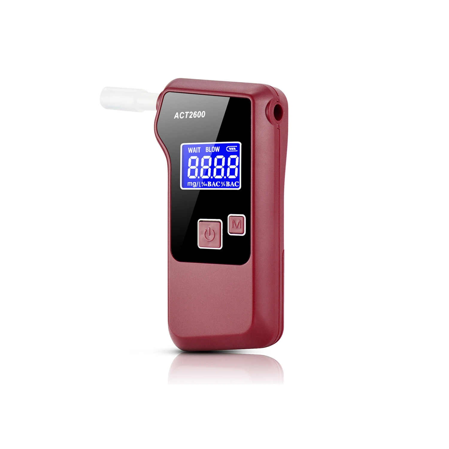 Good sale alcohol test machine factory price personal portable digital display breath fuel cell alcohol tester breathalyzer