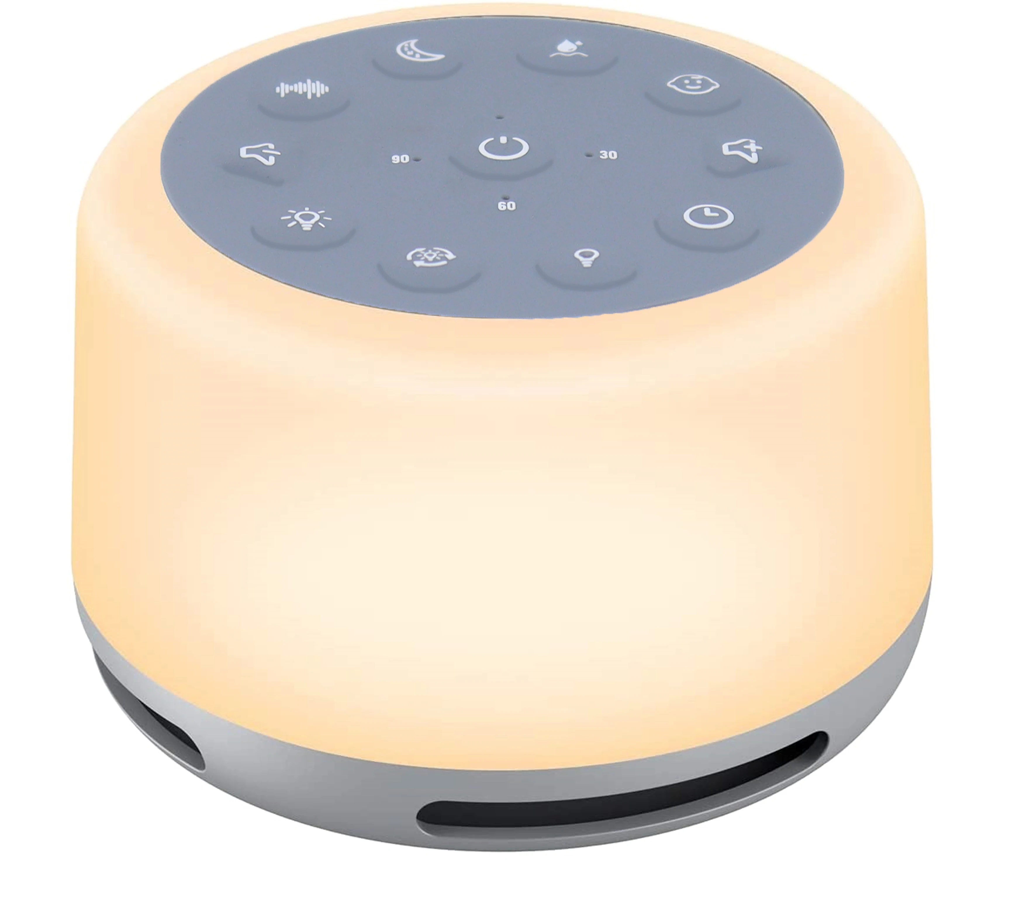 Portable Bluetooth White Noise Sound Machine Baby Sleep Aid  Alarm Clock Night Light For Sleeping