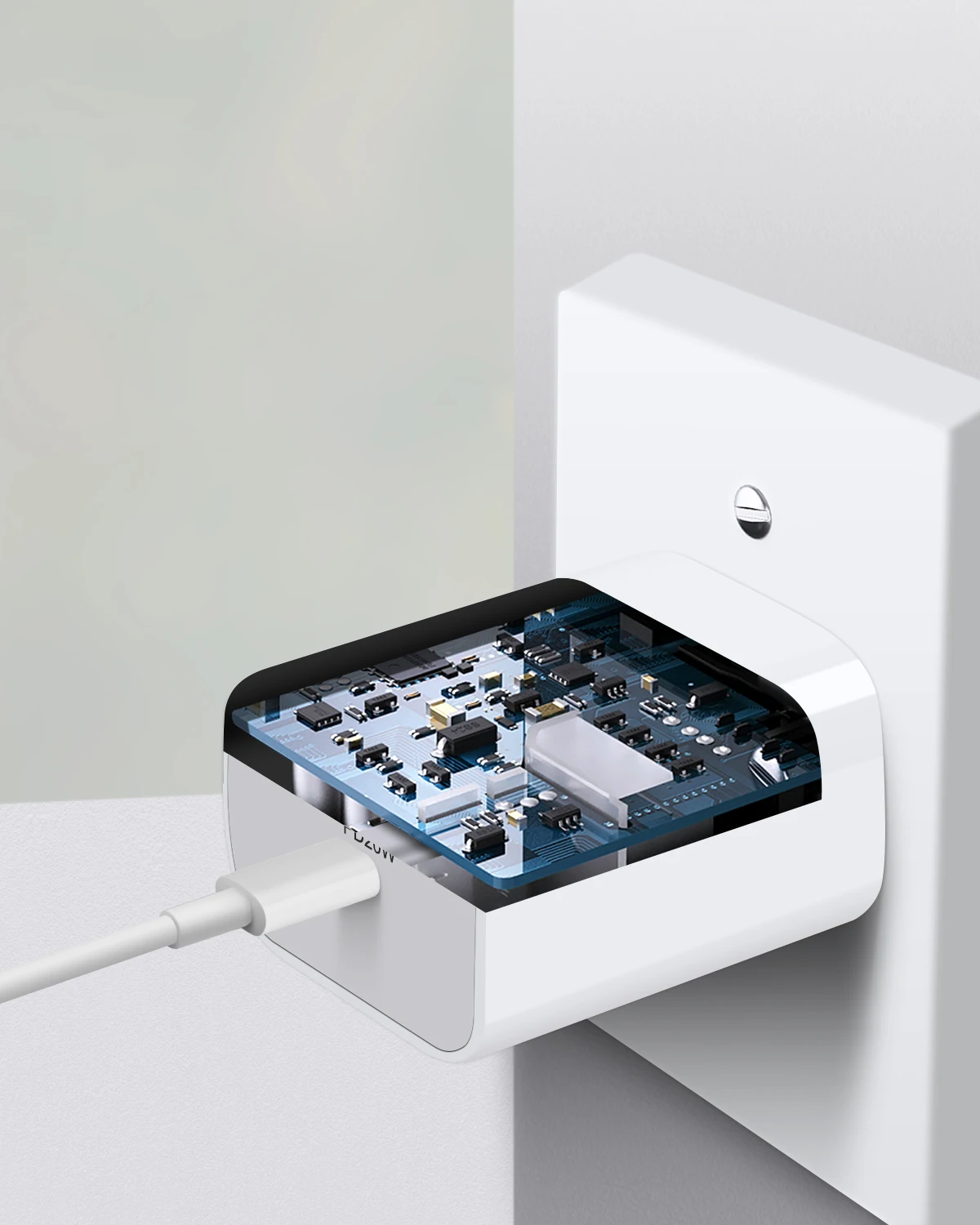 Лидер продаж на Amazon быстрое зарядное устройство Pd 20 Вт Usb-адаптер сетевое с Usb-портом комплект зарядных устройств кабелем Type-c для Iphone 12 Pro Max