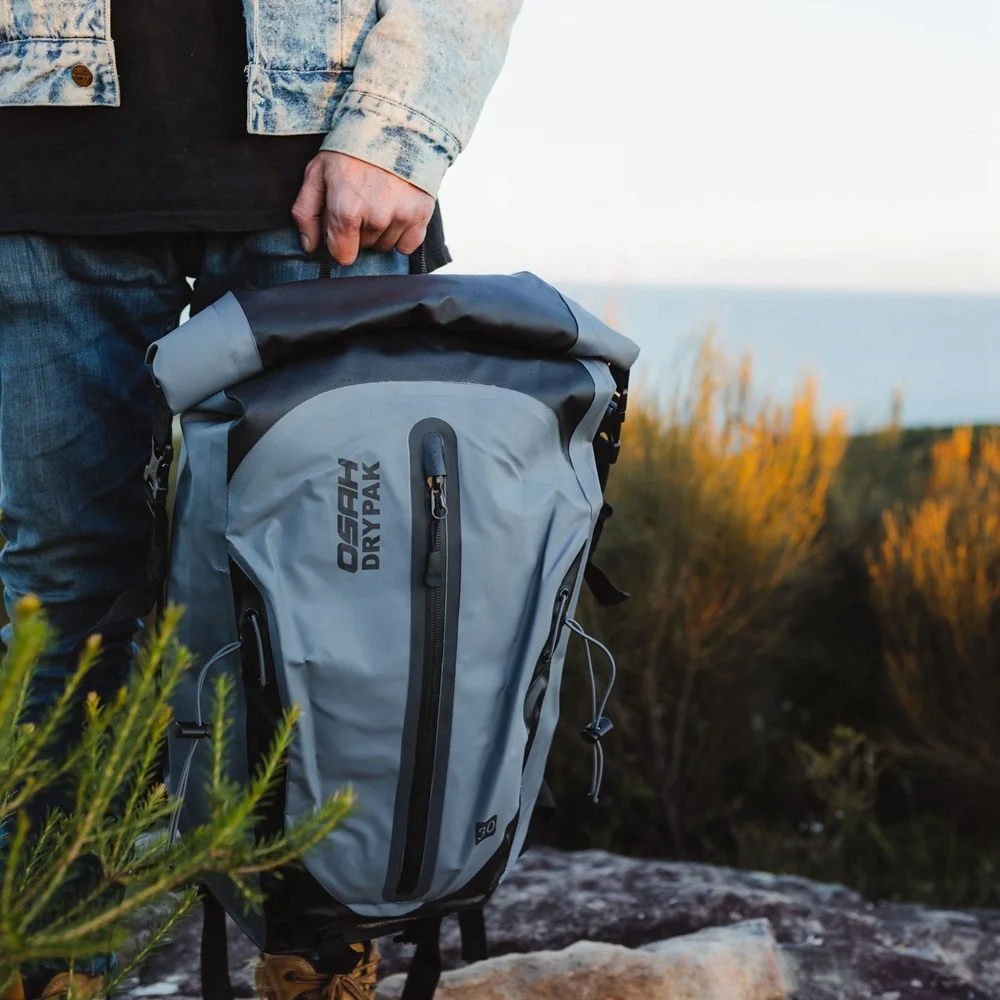 500D PVC Tarpaulin 30 Litre High quality Motorcycle Bag Polyester Waterproof Backpack