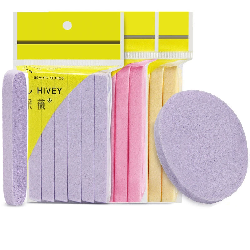 Custom Logo Compressed Cellulose PVA Sponge Super Soft Facial Cleansing Applicator for Beauty Washable