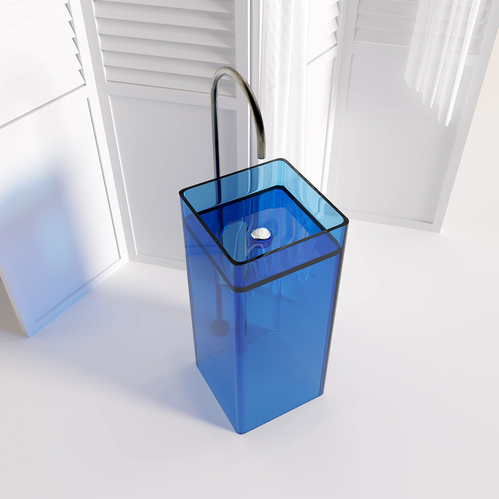 Design Modern Hand Wash Basin Bathroom Ceramic Sink Lavabo Pedestal Basin Freestanding White Column Vessel Wash Basin Price