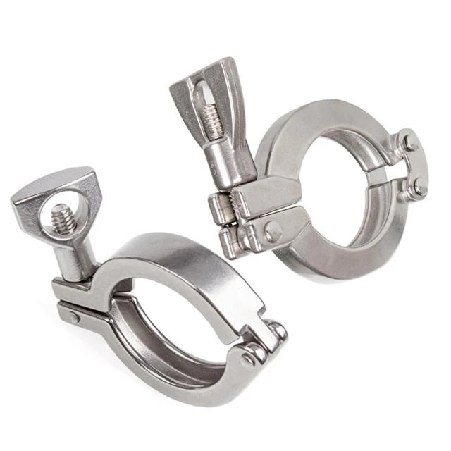 stainless steel ss ss304 304 ss316 316 single pin double pin 13MHH 13CS Sanitary Hygienic tc triclamp tri clover ferrule Clamp