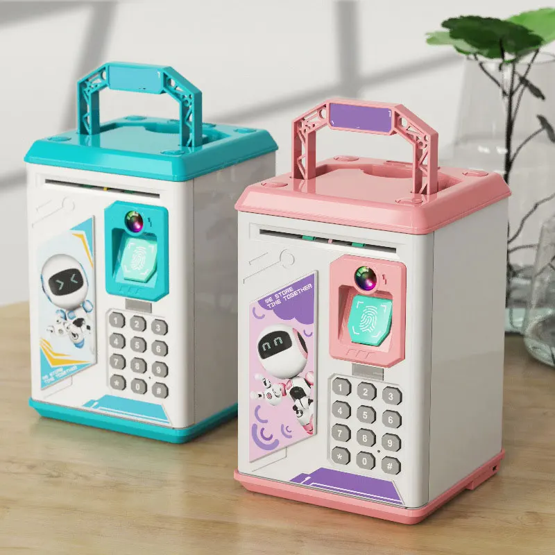 Multifunction Toy Storage Money Jar Atm Piggy Box Password Money Bank