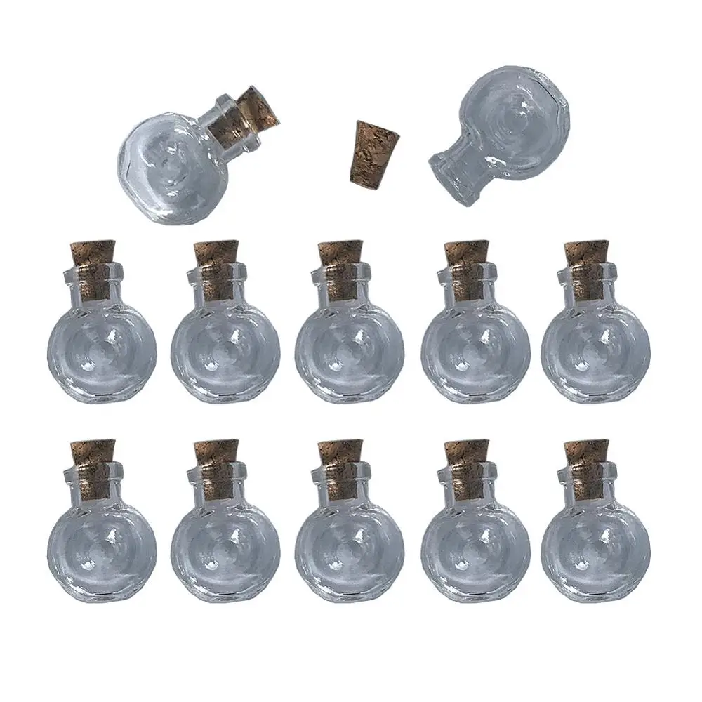 Mini Glass Bottles Pendants Small Wishing Bottles With Cork Arts Jars For Necklace Pendants Gifts Vial XO Flask Wholesale