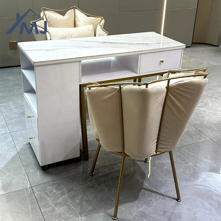 Factory Modern Beauty Salon Storage Nail Manicure Table With Dust Collector
