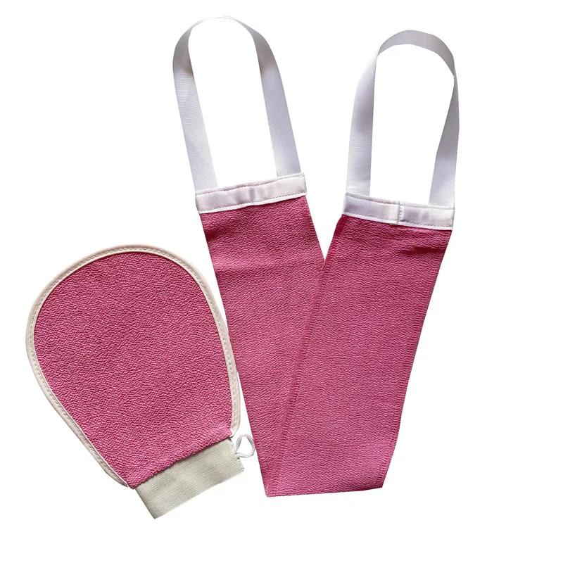 Visocse Bath Scrubber Body Brush Bath Shower Exfoliating Back Brush Belt Wash Bathroom Clean Tools Belts Cleansing Towel