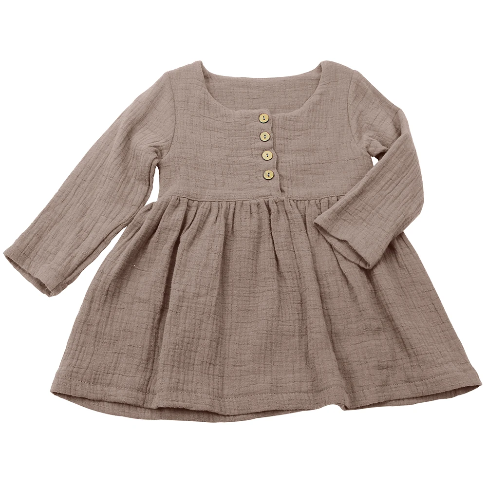 Винтажное детское платье Yi wu jin hua ropa de ninas, платье для девочек из 100% хлопка