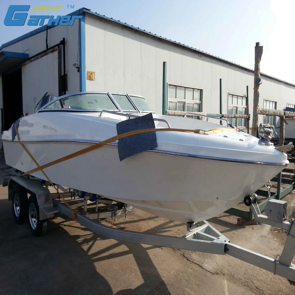Gather Yacht oem made 19ft fiberglass sport boat for the client in New Zealand
