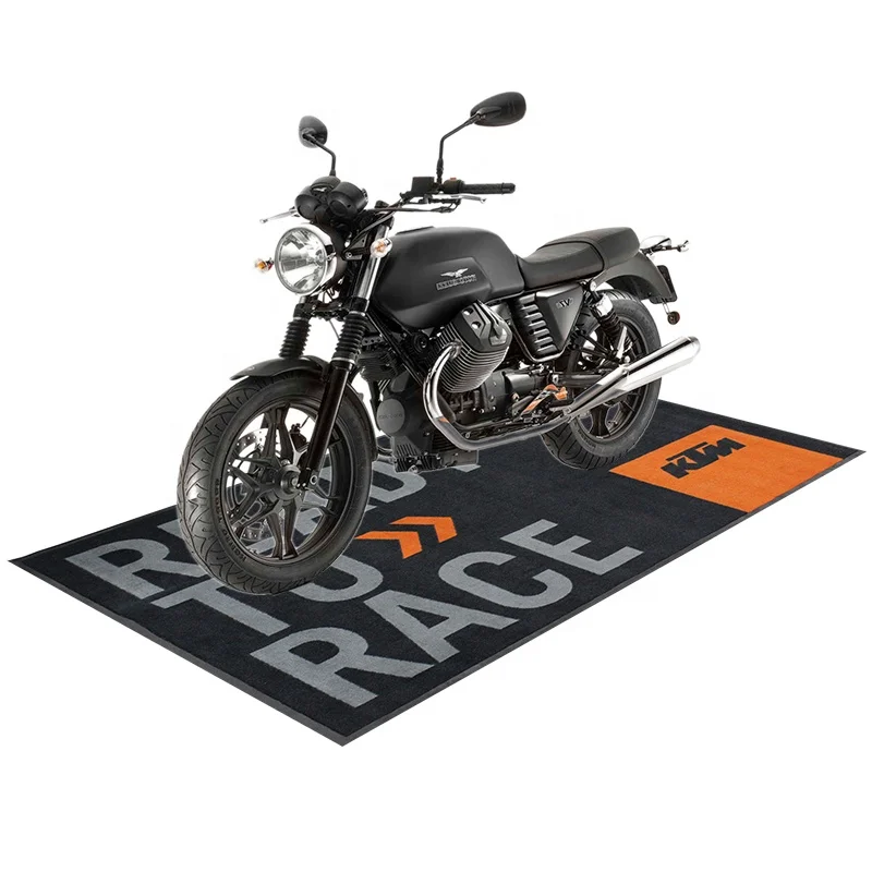 Customized Logo Workshop Mat Motorcycle Rubber Floor Pit Mats