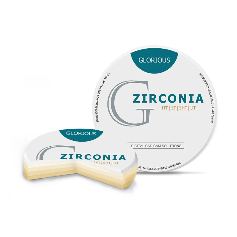 Dental Laboratory zirconia block Glorious  Ceramic Materials HT Zirconia Discs