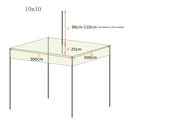 Manufacturer high quality Marquee 420D PVC Oxford 3x3m 10x10ft Custom canopy Event tent gazebos