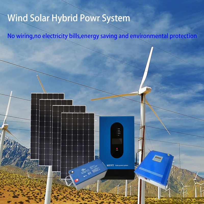 High Efficiency Wind Solar Hybrid System Wind Turbine 1kw 2kw 3kw 5kw 5years