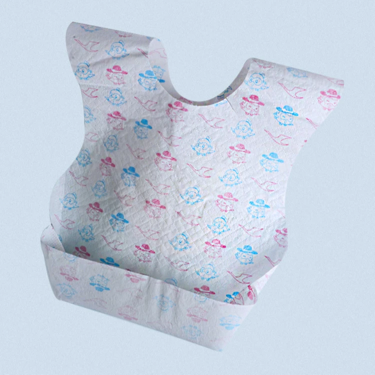AIMEICARE China factory support sample custom disposable bibs soft baby bib 10 Count