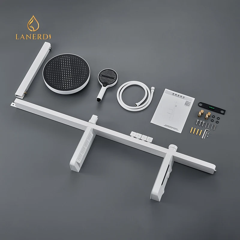Luxury Thermostatic Rainfall Shower System with Bath shower faucet Douche Ducha