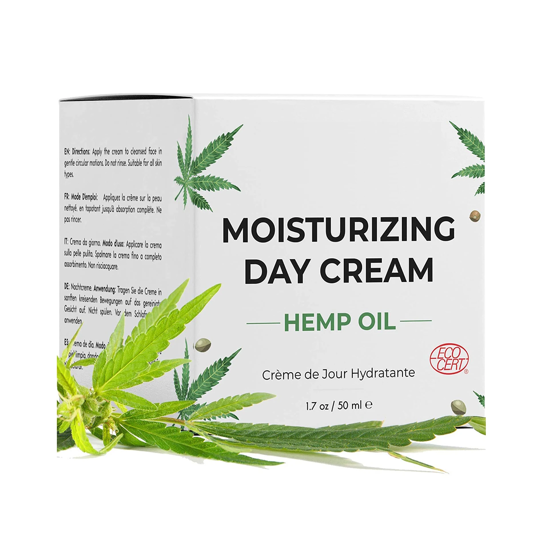 Private Label Moisturizing Anti-aging CBD Hemp oil Face Cream