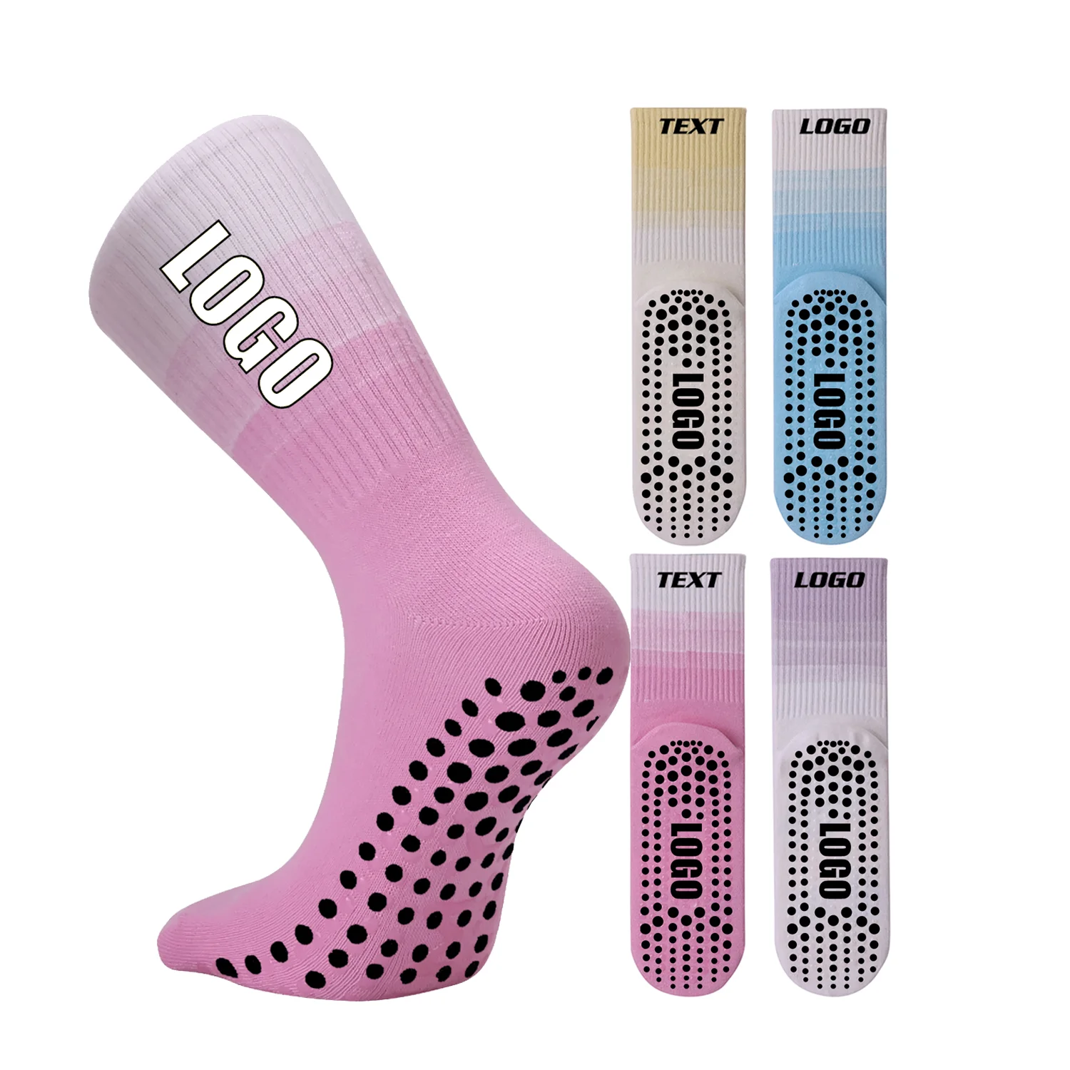 Your Own Design Custom Logo Yoga Pilates Grip Socks Anti-Slip rubber sole grip socks yoga non-slip fitness custom logo yoga sock