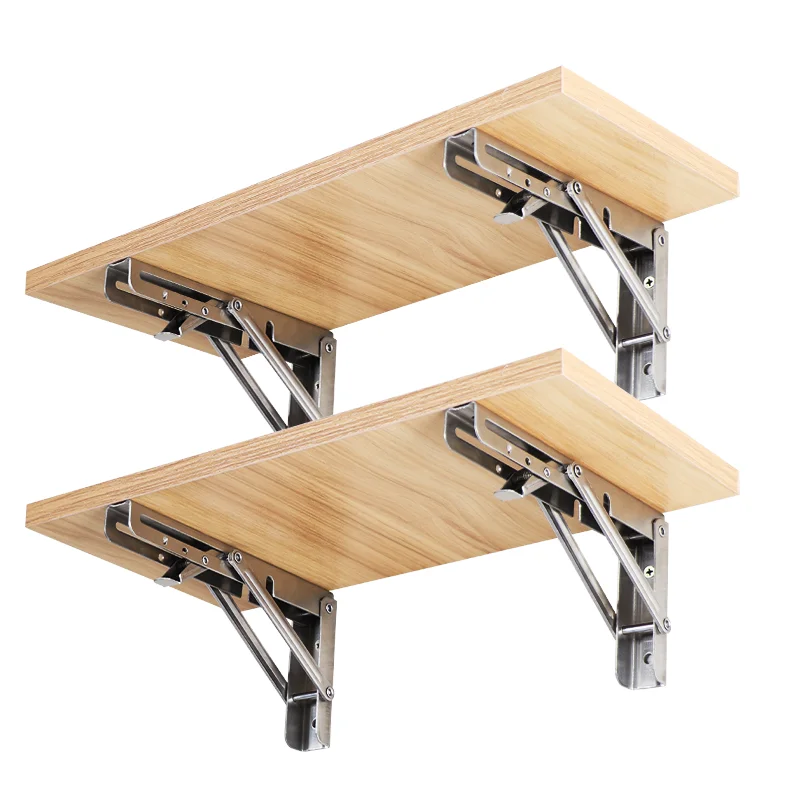 Heavy Cast Iron Kitchen Furniture Hardware Metal Tripod Frame with Bracket Shelf Support Connectors & Shelf Supports