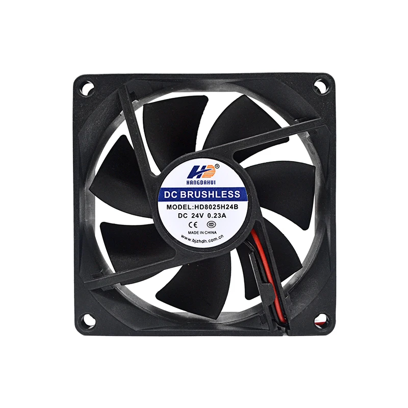 Hangdahui 80x80x25mm 4 pin pwm 80x80 axial fan cooling dc brushless axial fan 80*25mm axial cooling fan