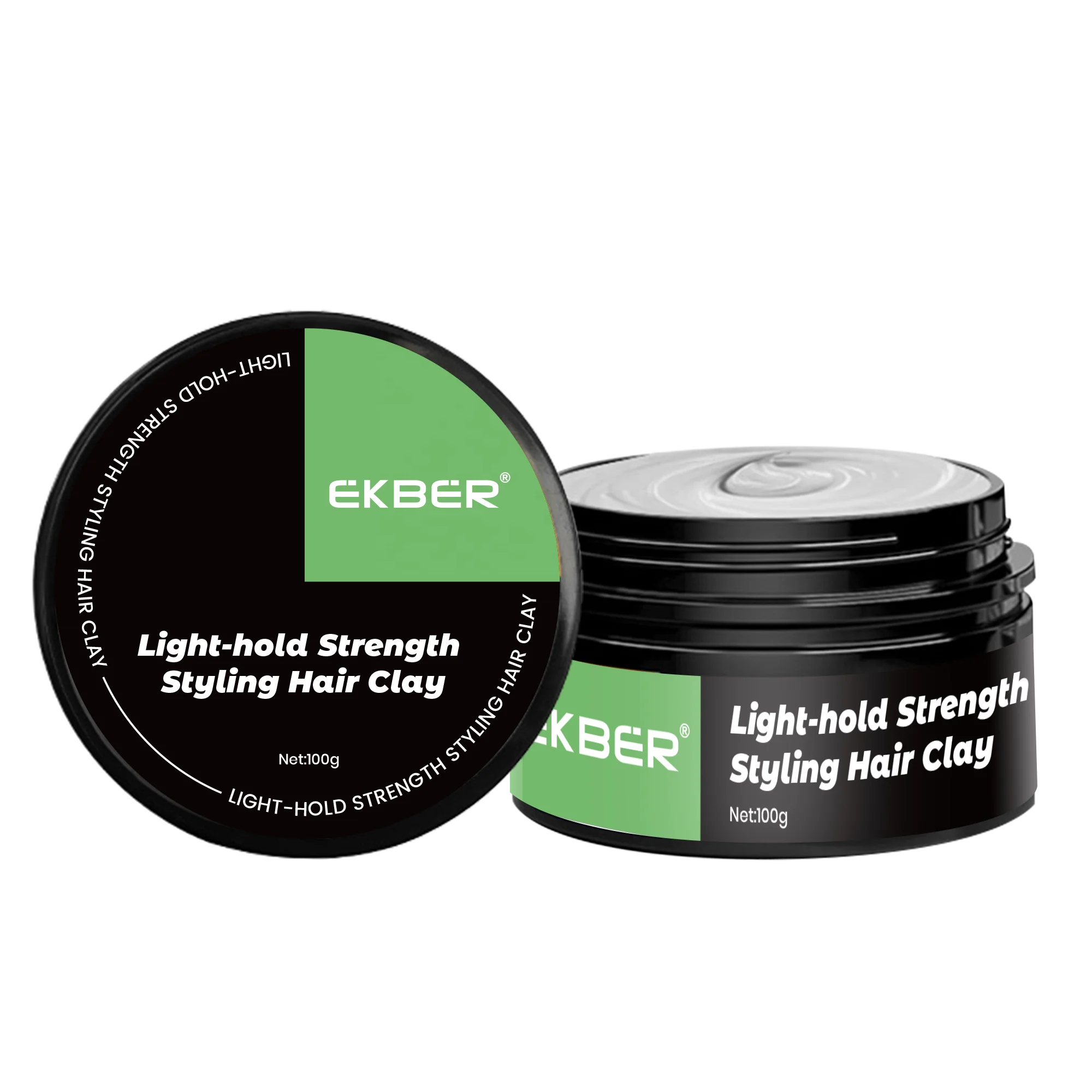 Low Moq Light-hold Mens Hair Clay Private Label Hair Styling Products Light-hold Strength Matte Hair Clay