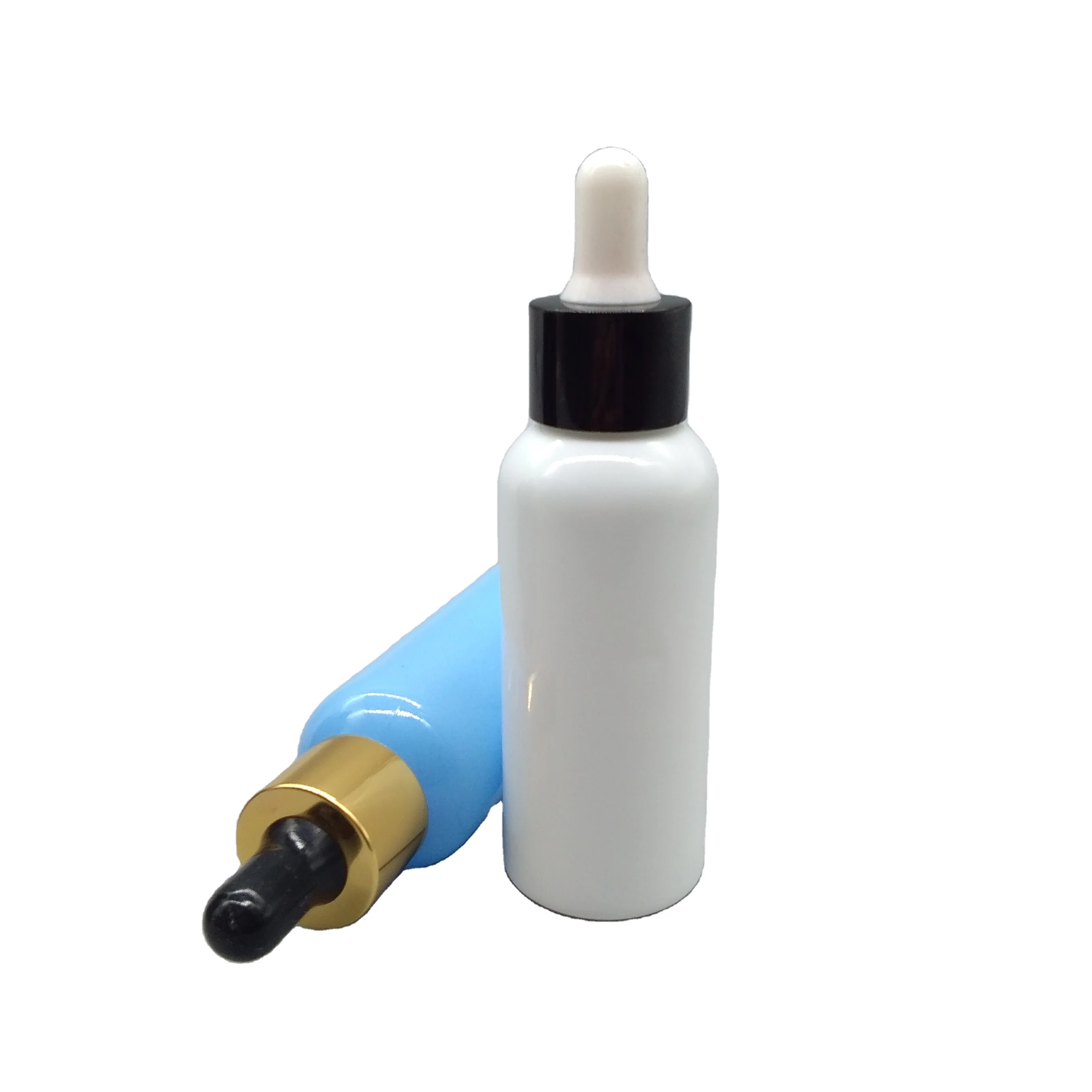 Round Plastic Dropper Bottle For Essential Oil Liquid Serum Oil Packaging