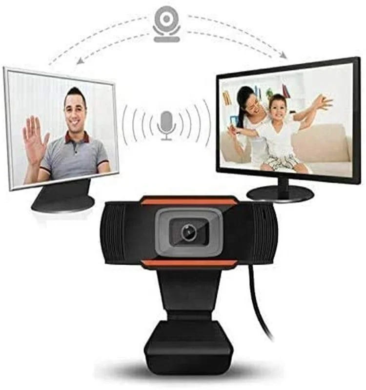 HD Webcam Suitable for Real-time Streaming Video Conferencing Online Learning Built-in Noise Reduction