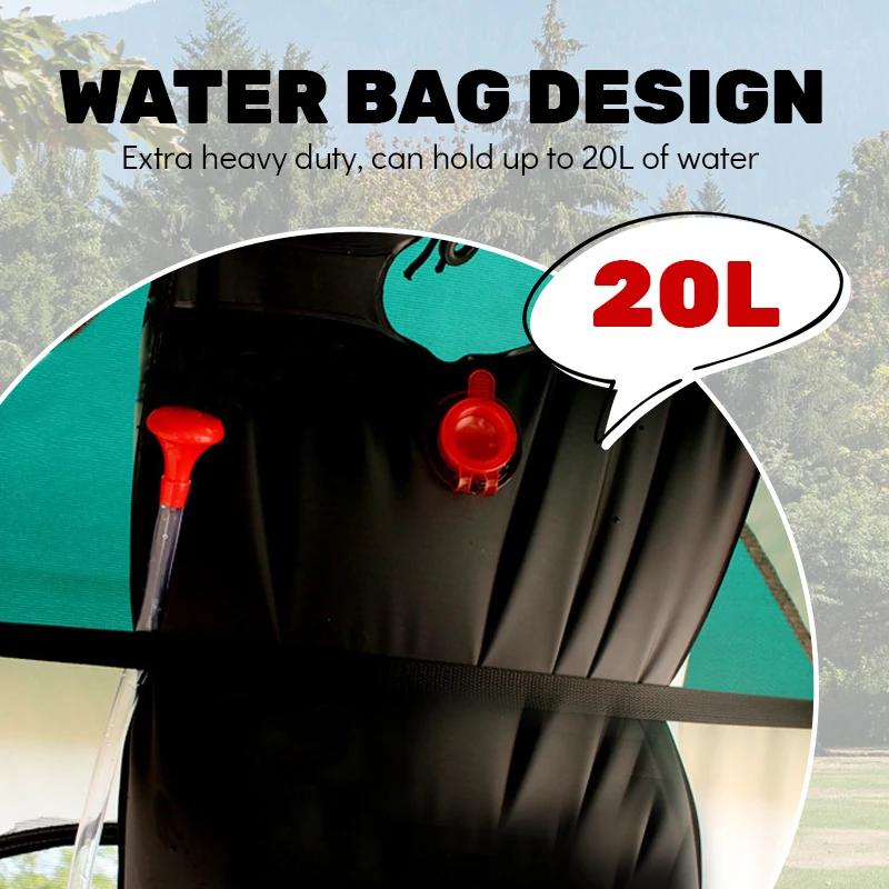 Portable Pop-Up Privacy Shower Tent with Oxford Fabric for Outdoor Camping Bathroom Toilet Changing Dressing Room Shelters