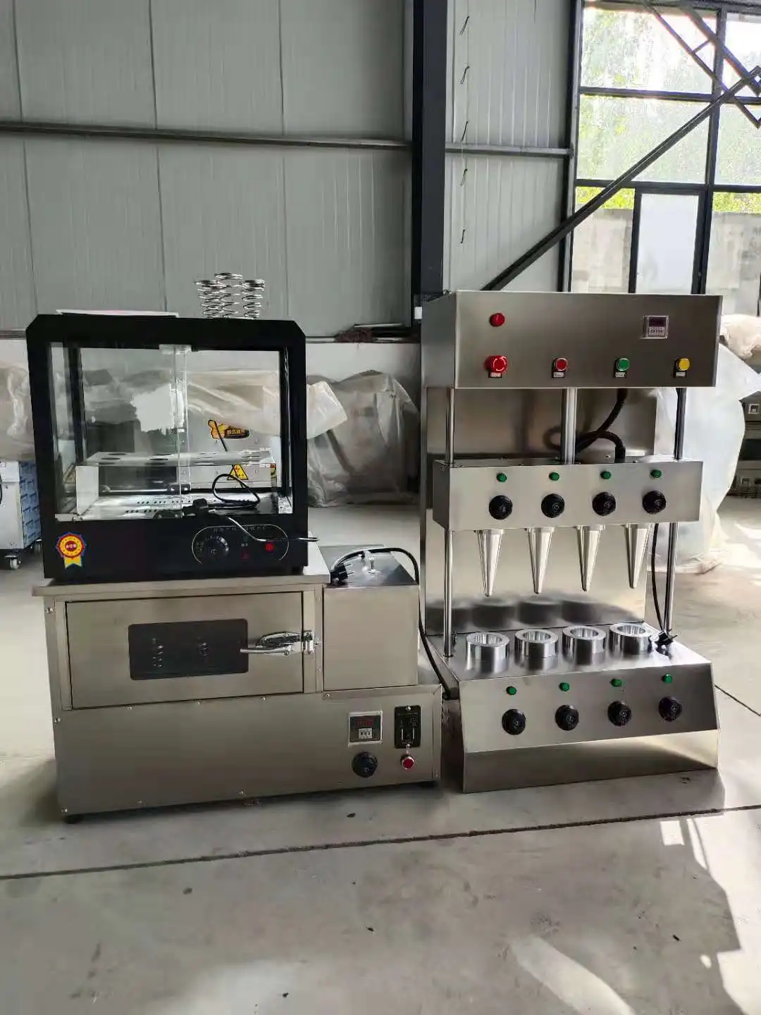 pizza cone maker conical pizza making machine pizza cone maker conical with oven