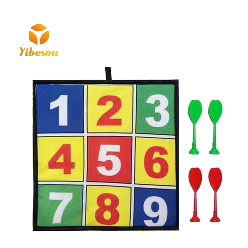 Children Indoor Funny Shooting Game Safe Cloth Dartboard Hanging Number Targets Dart Boards
