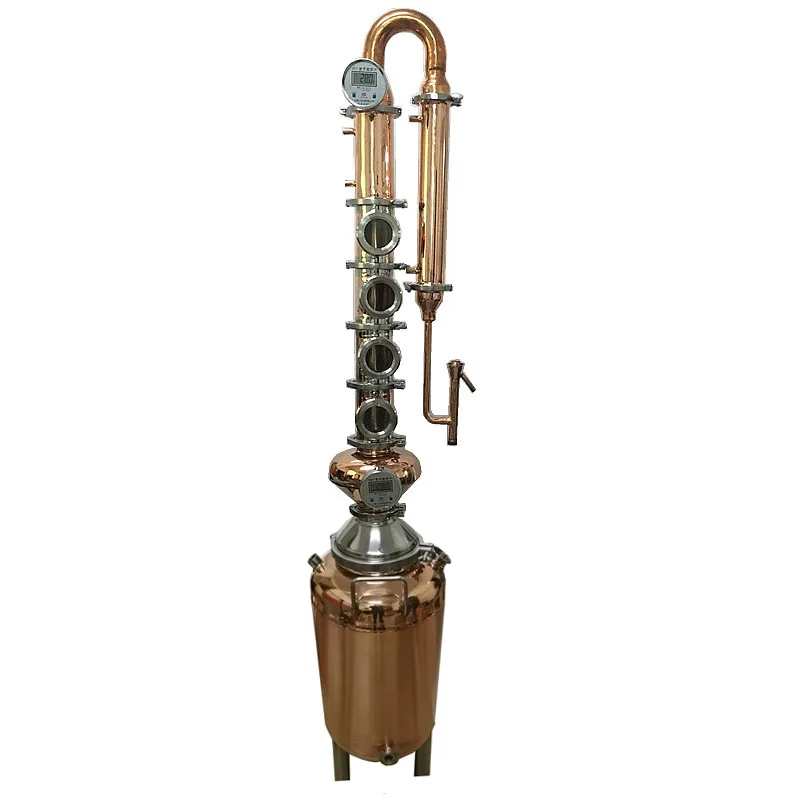 hot sale 50L all copper home brew alcohol moonshine still pot distiller with CE approved