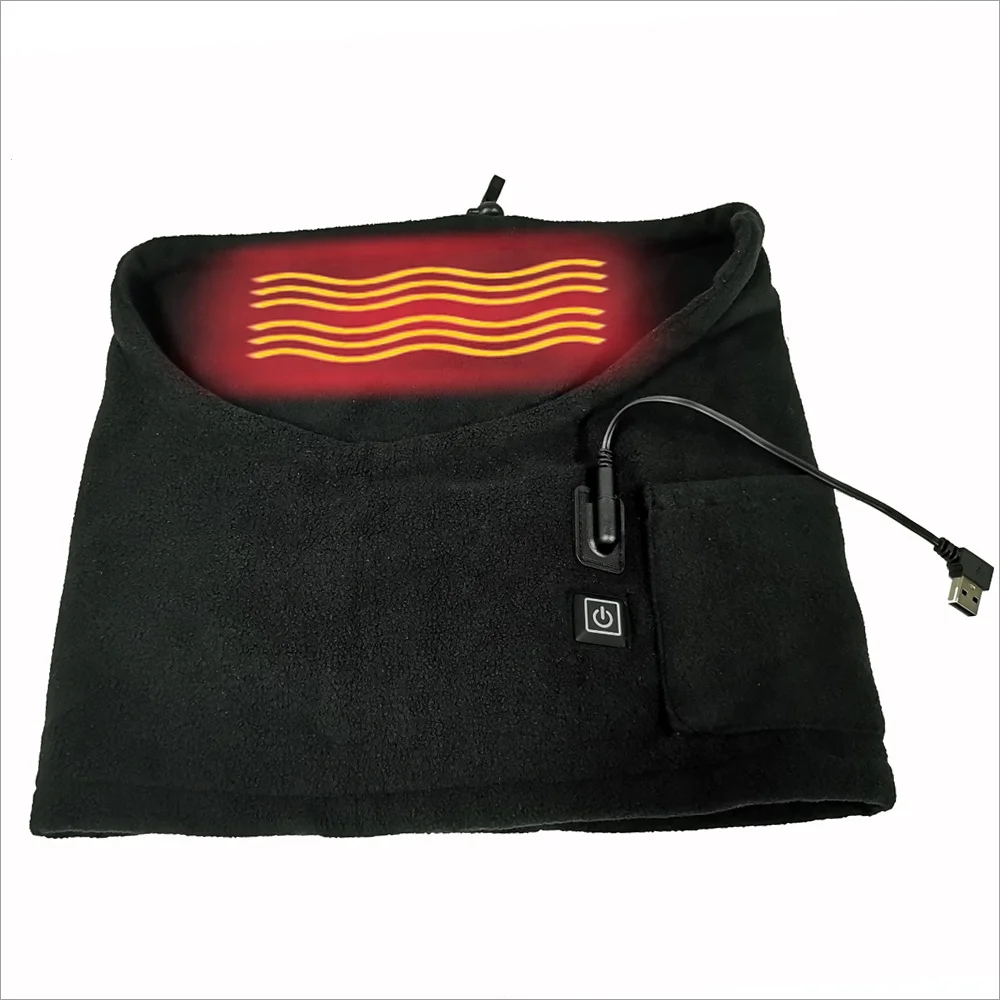 Casual and Sports Style Fleece Neck Warmer Gaiter Breathable Polyester Ski Mask and Winter Heated Scarf with Logo Decoration