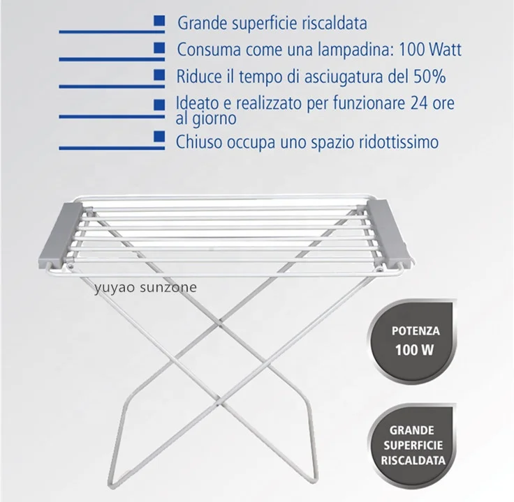 electric heated clothes dryer airer and towel warmer