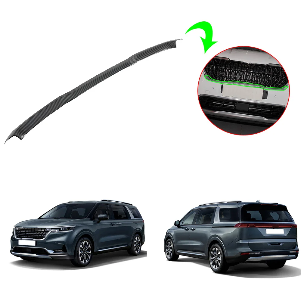 ABS Car Auto Parts Front Grill Guard Grille Cover Trim Decoration Exterior Accessories Body Kits For KIA Carnival 2021