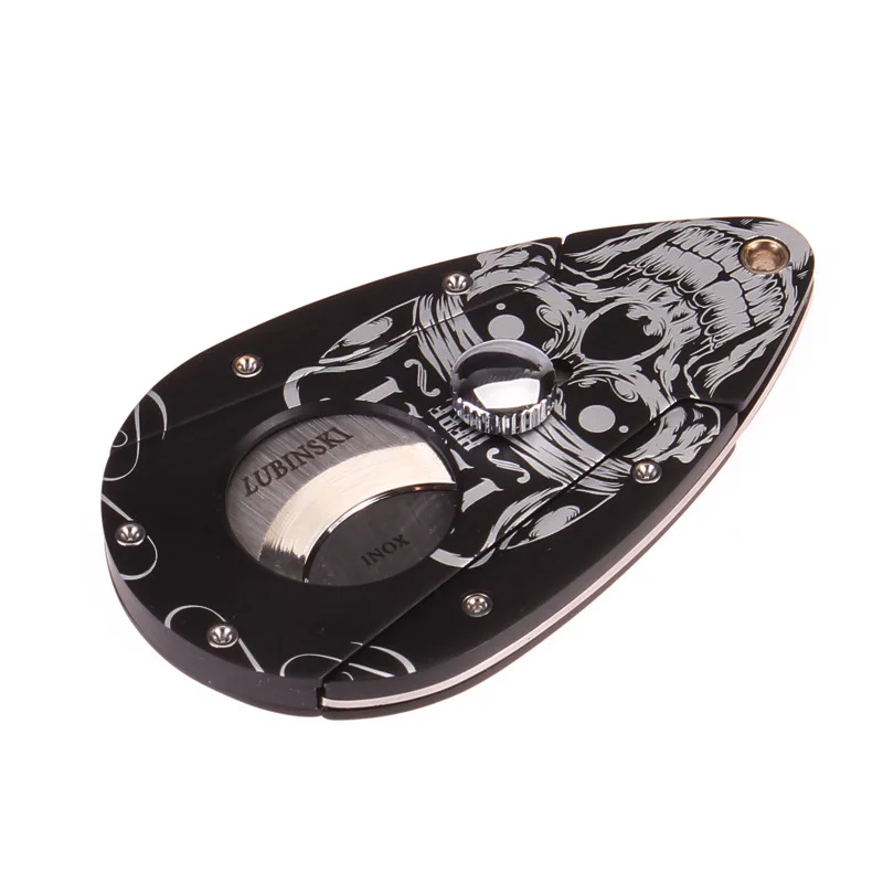 Luxury portable classic Skull metal cigar cutter cigar Accessories with gift box