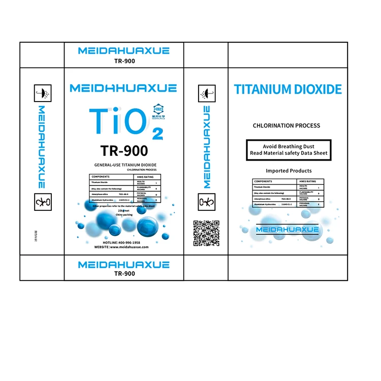 
TR-900 Ti02 White Powder Price Supplier Of Titanium Dioxide In China 