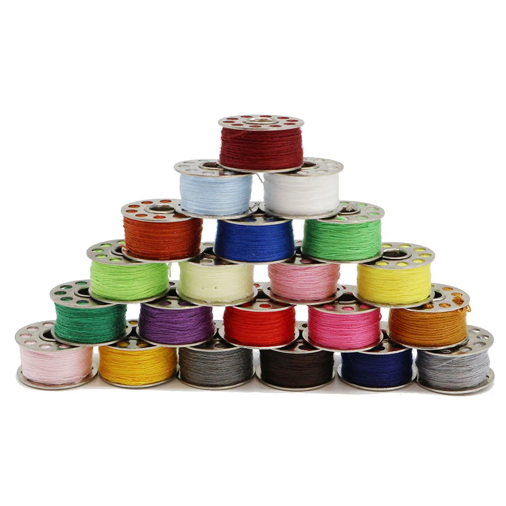 Household Multifunctional Shears Needle Thread Set 32 Colors Metal Spindle Tape Needle Tray Sewing Repair Set