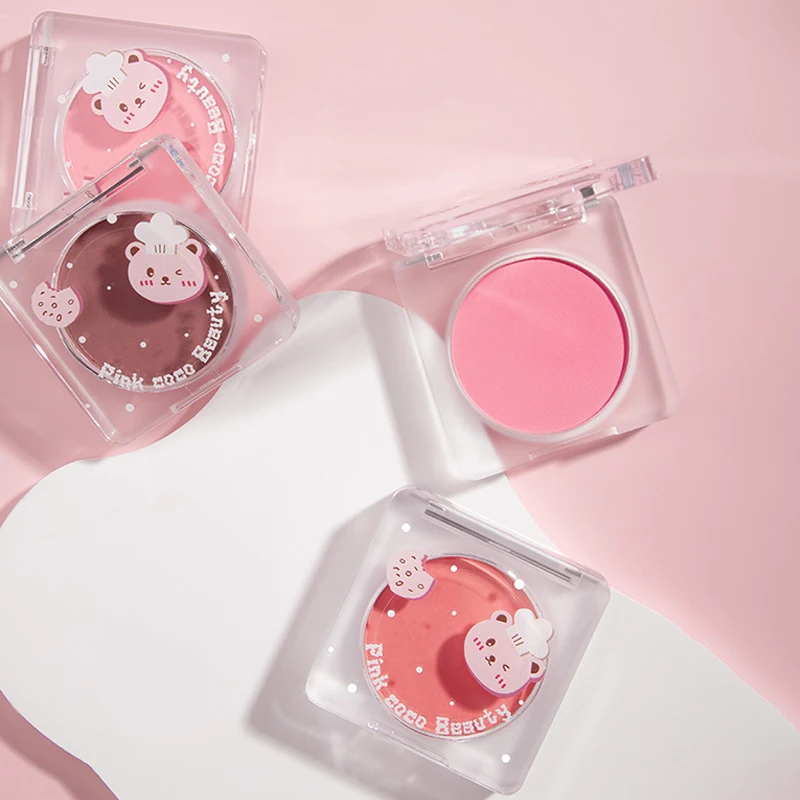 Pinkcoco Cloud Soft And Slightly Drunk Monochrome Blusher Powder Long Lasting Waterproof Face Blush Palette