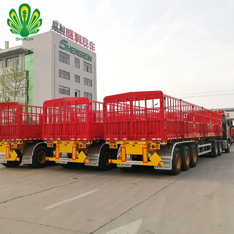 Farm Food Stake Fenced Cargo Truck Semi Trailer for Factory