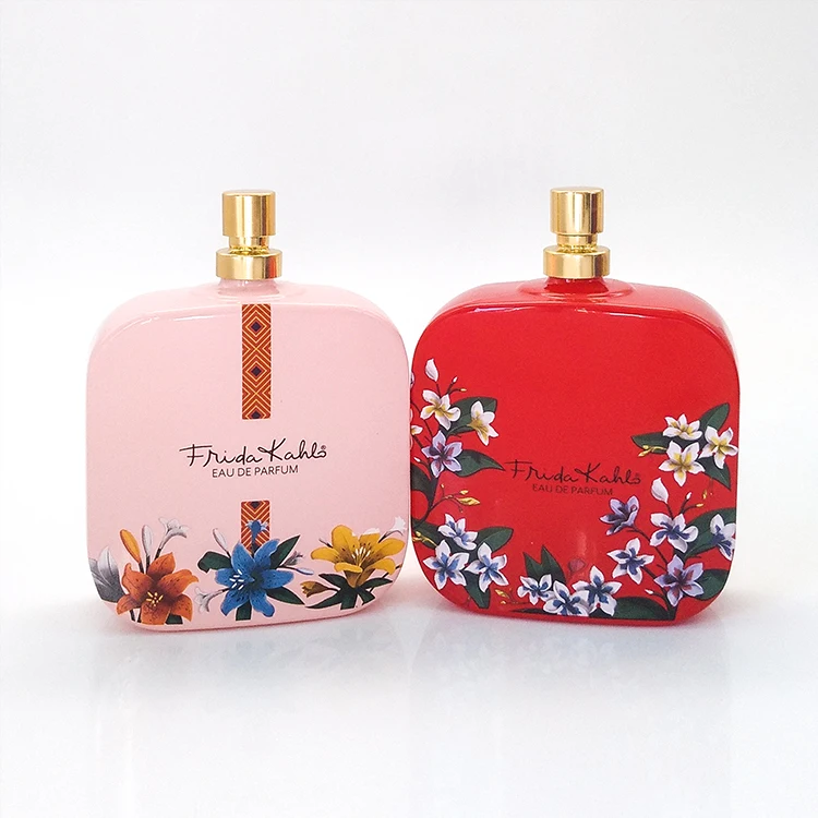 Various shapes high quality unique vintage fancy luxury empty 100ml spray glass bottle perfume