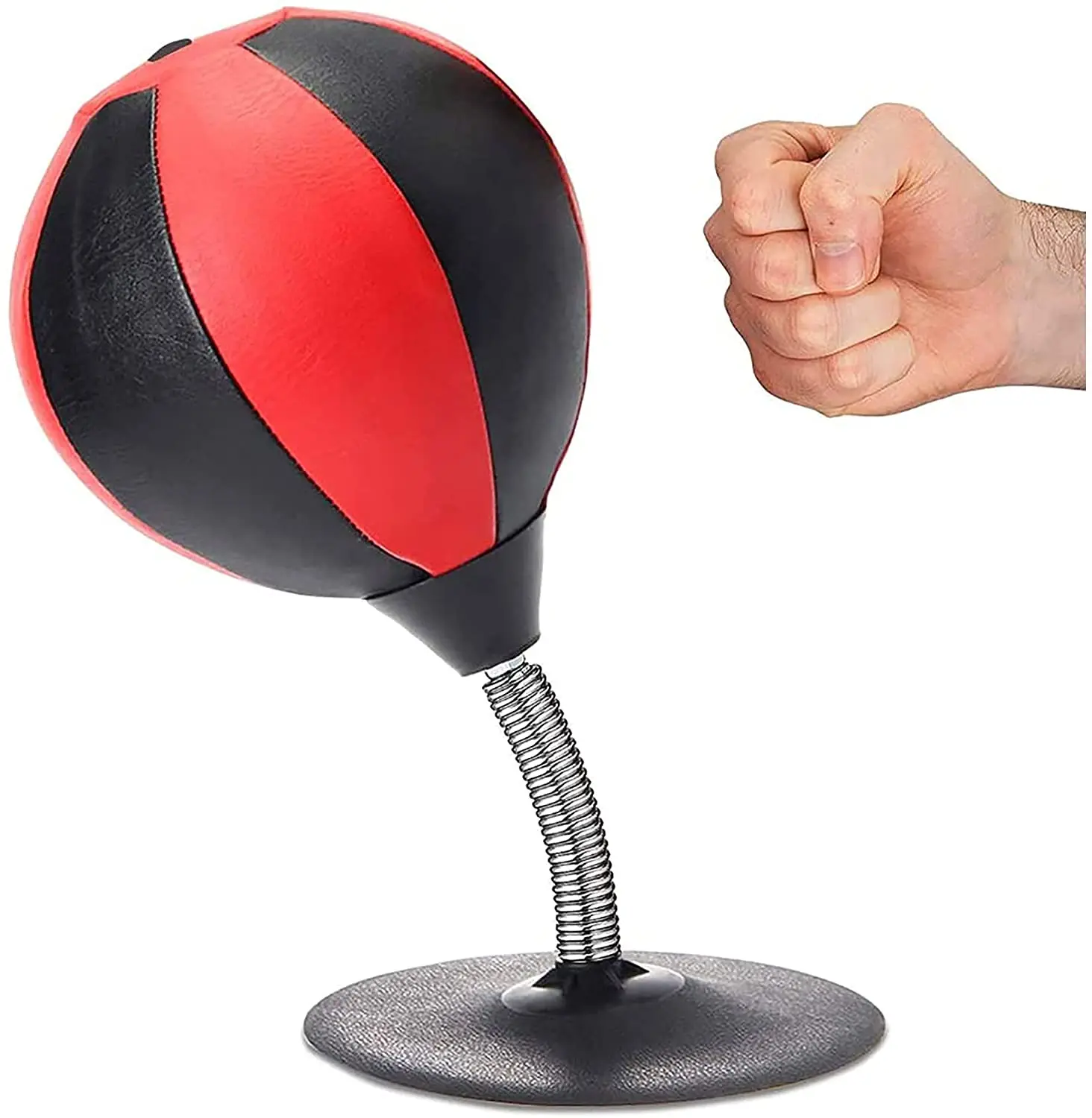 Funny Gifts Desk Suction Mini Stress Buster Desktop Punching Bag Stress Relief Ball Bag with Suction