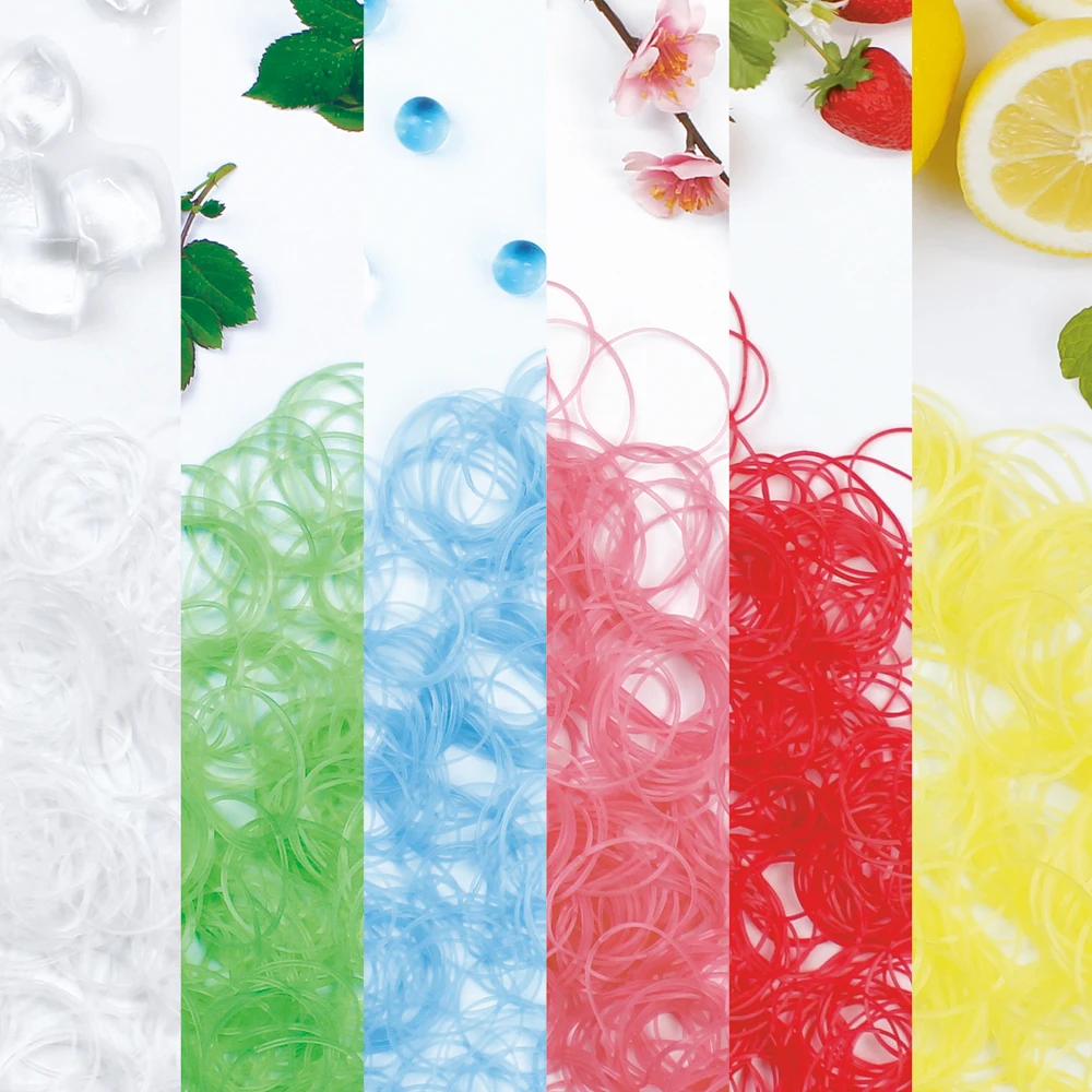 Other Wholesale Japanese small custom natural cheap Silicone elastic hair color rubber band products supplier price