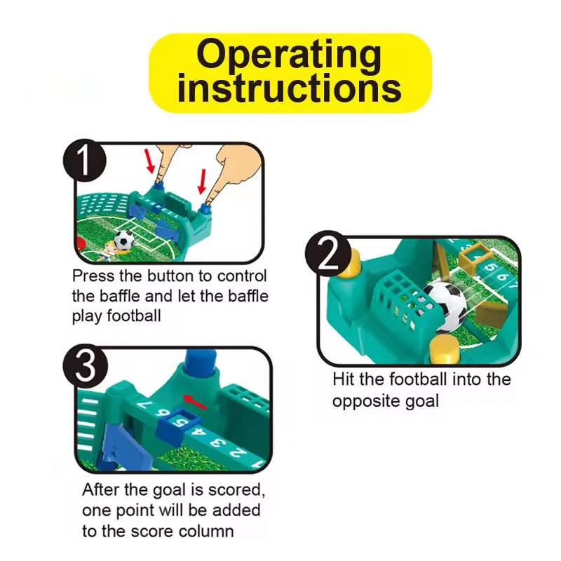 Table Football Game Intellectual Board Match Toys For Kids Interactive Soccer Desktop Parent-child Mini Competitive Soccer Games